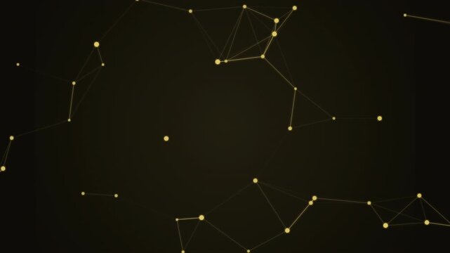 Neural Network Grid AI Machine Learning 4K Seamless Loop Premium Gold Luxury Tech