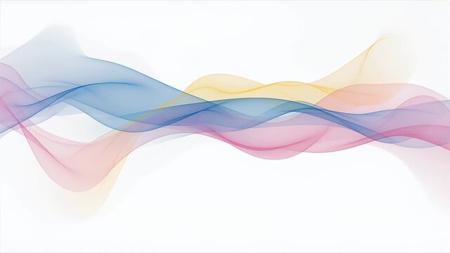 abstract colorful wave ribbons background with flowing gradients