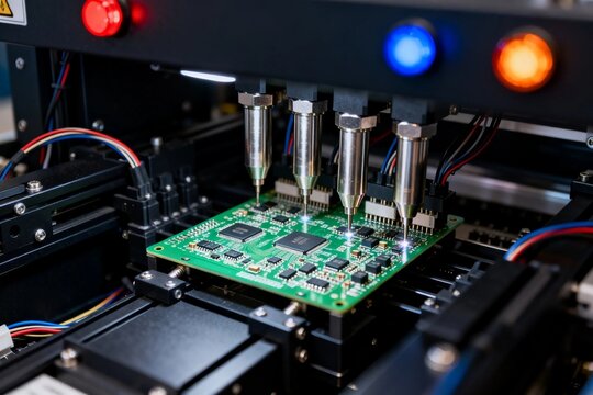 Automated Circuit Board Assembly with Robotic Arms