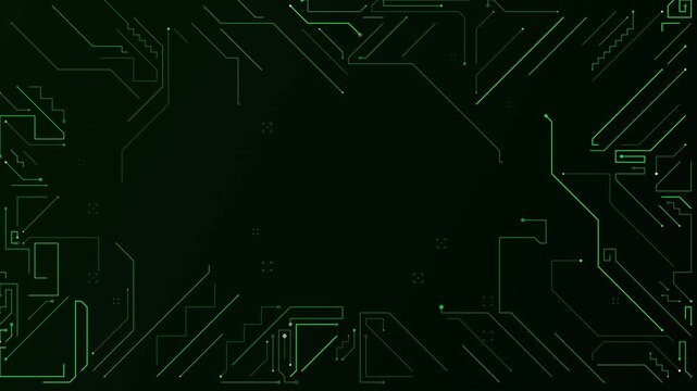Circuit board animate background, 4K quality