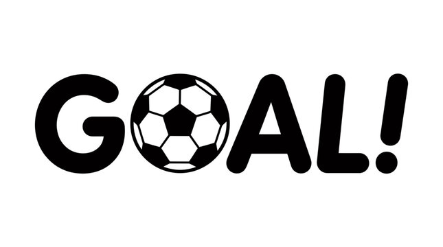 Dynamic GOAL logo featuring a soccer ball integrated into bold lettering.