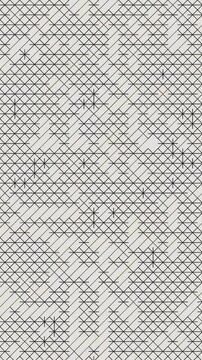 White geometric grid pattern with diagonal cross-hatch