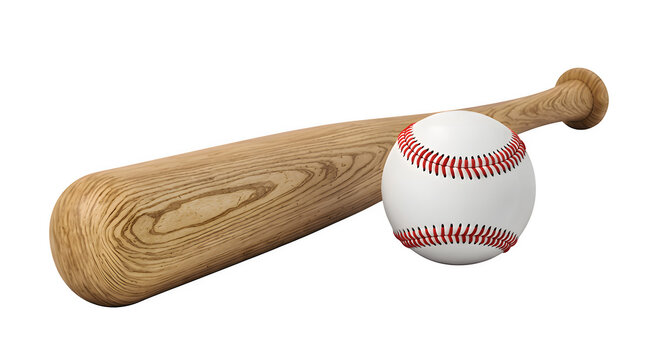 Baseball equipment featuring wooden bat and leather ball baseball equipment pitching recreation athletics training professional competition exercise activity sporting hardball stitched