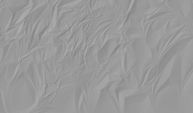 Grey crumpled paper texture with folds and creases