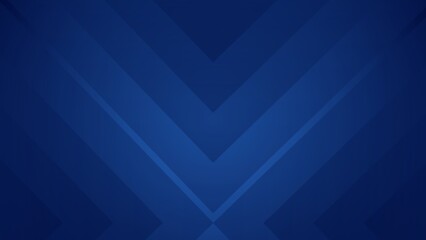 Obraz premium Dark blue abstract geometric background with layered V shapes creating a dramatic modern symmetrical design