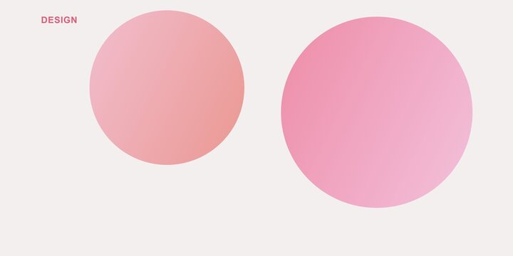 Two overlapping pastel circles design