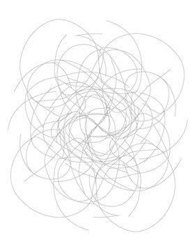 abstract scribbles, tangled lines