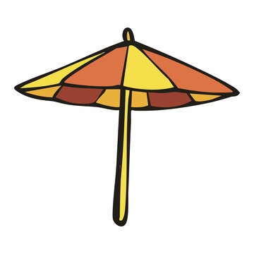 Beach Umbrella Summer Shade Icon