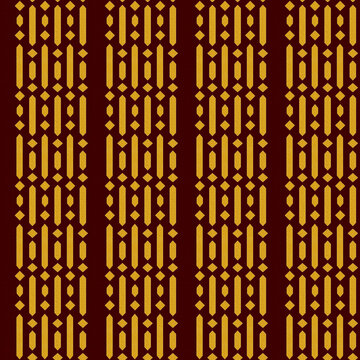 Geometric seamless pattern featuring vertical lines and diamond shapes in gold on dark red seamless geometric vertical abstract background wallpaper minimalist