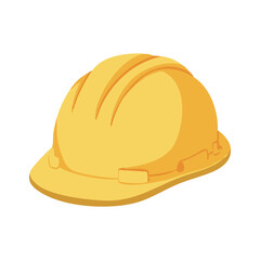 Fototapeta premium Yellow Safety Helmet Construction Icon