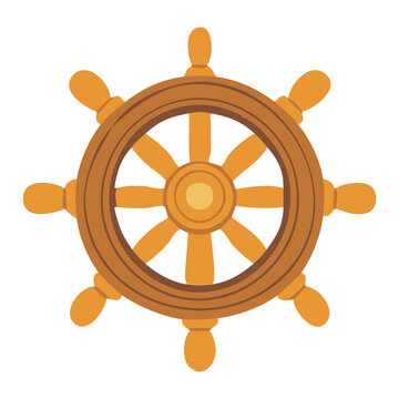 Ship Steering Wheel Nautical Helm Icon