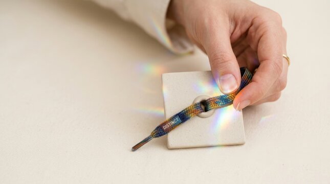 Hand grasping a small object showcasing the power of differentiation through memorable details in everyday products