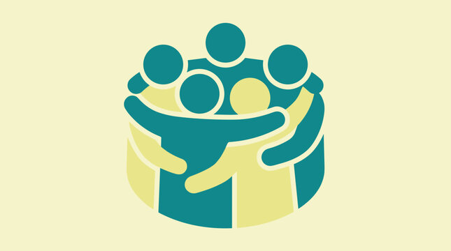 People in a circle huddle showing teamwork and unity