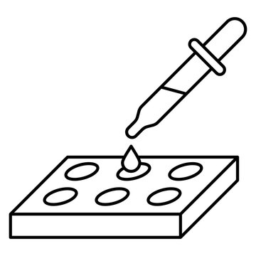 Pipette Line Icon