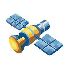 Space Satellite Orbit Technology Icon © nikagraphic
