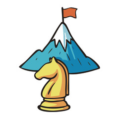 Chess Knight Strategy Leadership © nikagraphic