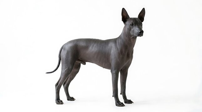 Xoloitzcuintli Dog Standing Profile
