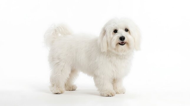 White Coton de Tulear Dog