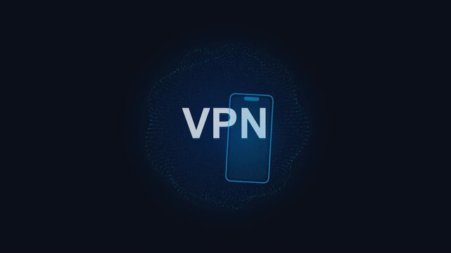 Virtual Private Network Digital Security Motion Graphic for Data Privacy