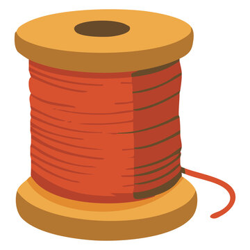 Red Thread Spool Sewing Supply