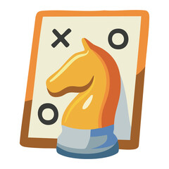 Chess Knight Strategy Decision © nikagraphic
