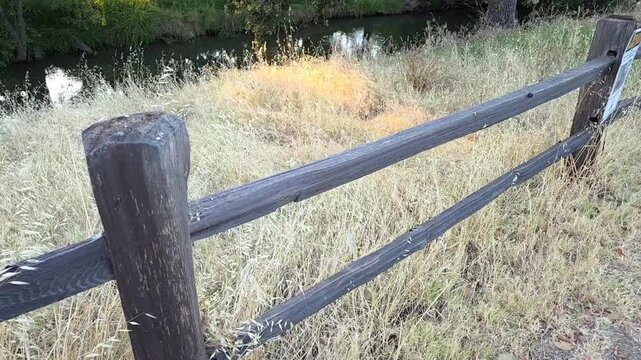 old wooden fence
