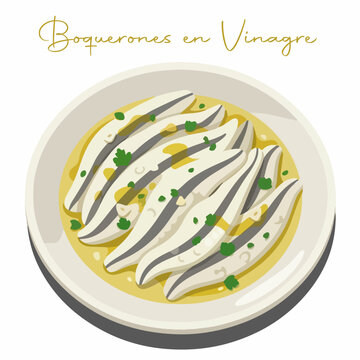 Boquerones en Vinagre spanish marinated anchovies