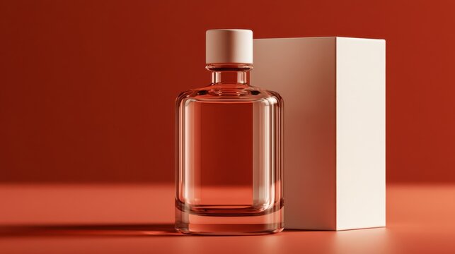 Refillable packaging system featuring a sustainable glass bottle designed for eco-friendly product storage and reuse, promoting environmental responsibility.