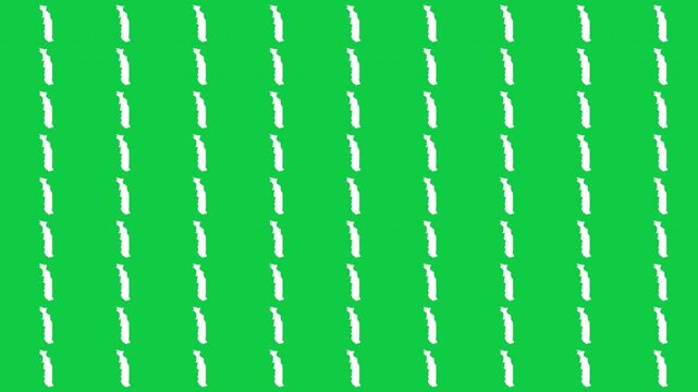 Togo map pattern scrolling perfect 15 second loop with green background