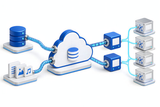 Enterprise data lakehouse architecture. Cloud ETL pipeline for big data processing.