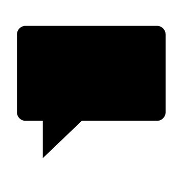 Simple chat bubble message communication icon
