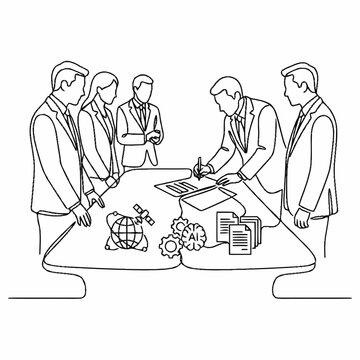 business man and business team