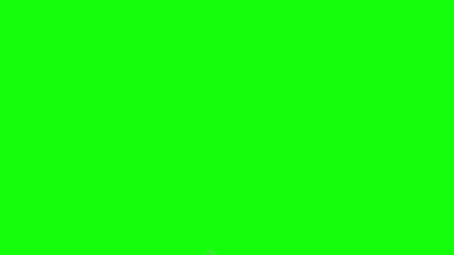 Minimalist 2D vector illustration featuring a winding dark green vine with alternating green and white leaves centered on a vibrant lime green background for game asset design.