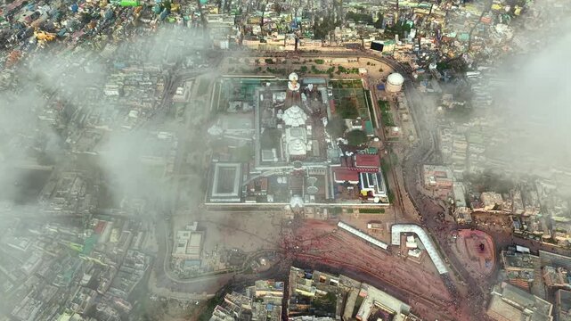 Aerial View of Jagannath Temple in Puri, Odisha, India