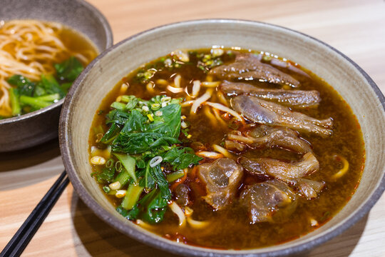Famous Taiwanese beef noodle dish