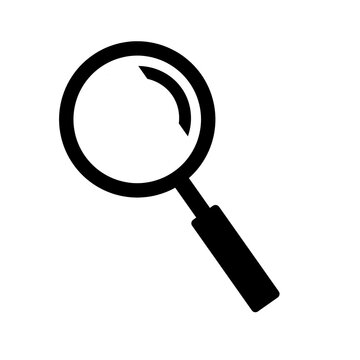 Simple search magnifying glass icon