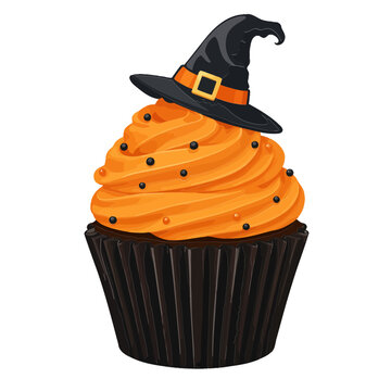 Colorful Witch Hat Cupcake Decoration Sweet Treat