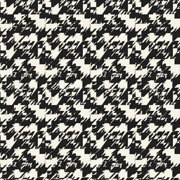 Jagged Harmony: A Monochrome Dance of Abstract Forms