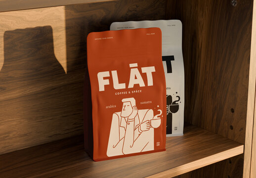 Coffee Pouch Mockup