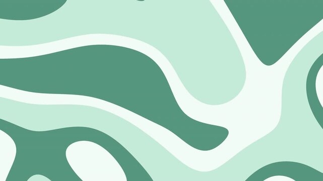 Abstract mint and teal organic blob shapes moving in a seamless loop. Great for modern backgrounds, social media, branding, website headers, intros, and overlays.