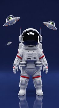 宇宙服と未確認飛行物体、静かな対話