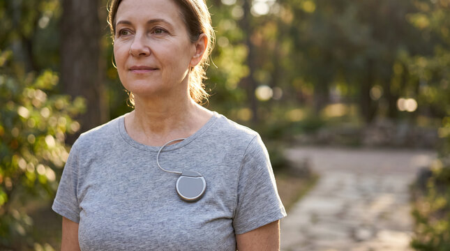 External pacemaker device worn on chest