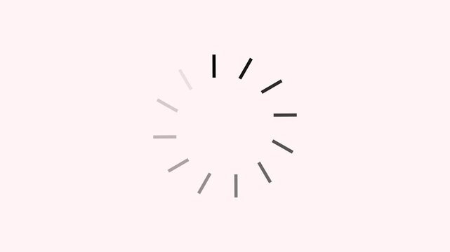loading wheel animation - Animated spinning load icon with alpha layer transparent background. Loading circle icon animation on white background.HD video...