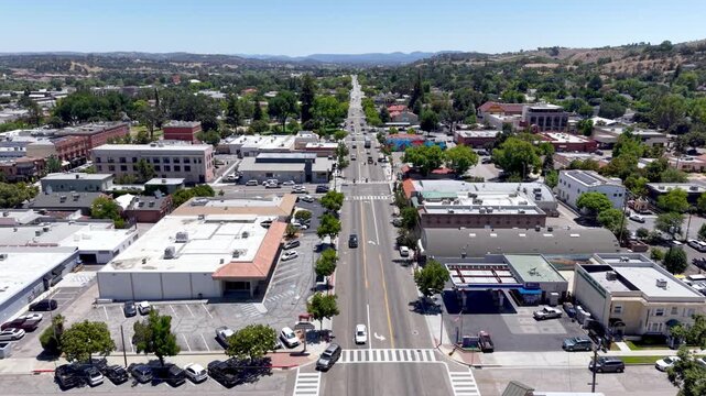 aerial high over paso robles california