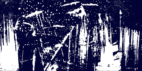 Fototapeta premium Abstract dark background blue on white dirty spot
