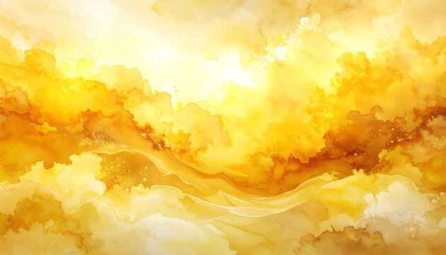 Dynamic abstract watercolor painting featuring vibrant orange and red swirling patterns, evoking a sense of fiery energy and fluid motion.