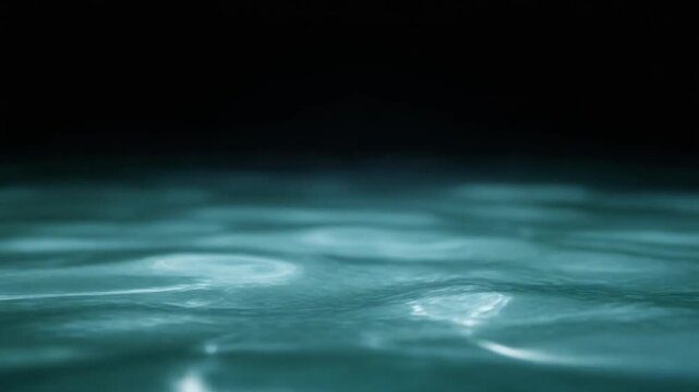 Aqua water weaving through gentle continuous currents