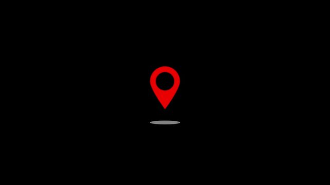 Map pointer icon set with pin symbols for navigation and location markers. Pin symbol Indicates the location of the GPS map.Target place fix place location pointer position location tracking.