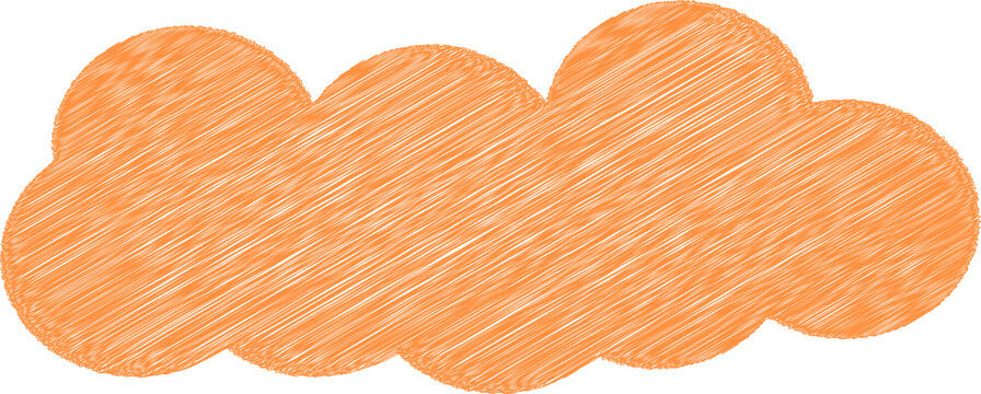 Cartoon white clouds icon set isolated on transparent background