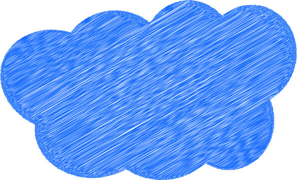 Cartoon white clouds icon set isolated on transparent background
